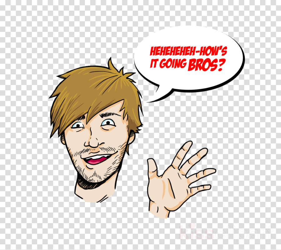 Download How's It Going Bros Pewdiepie Clipart Youtube - Pewdiepie (900x800), Png Download