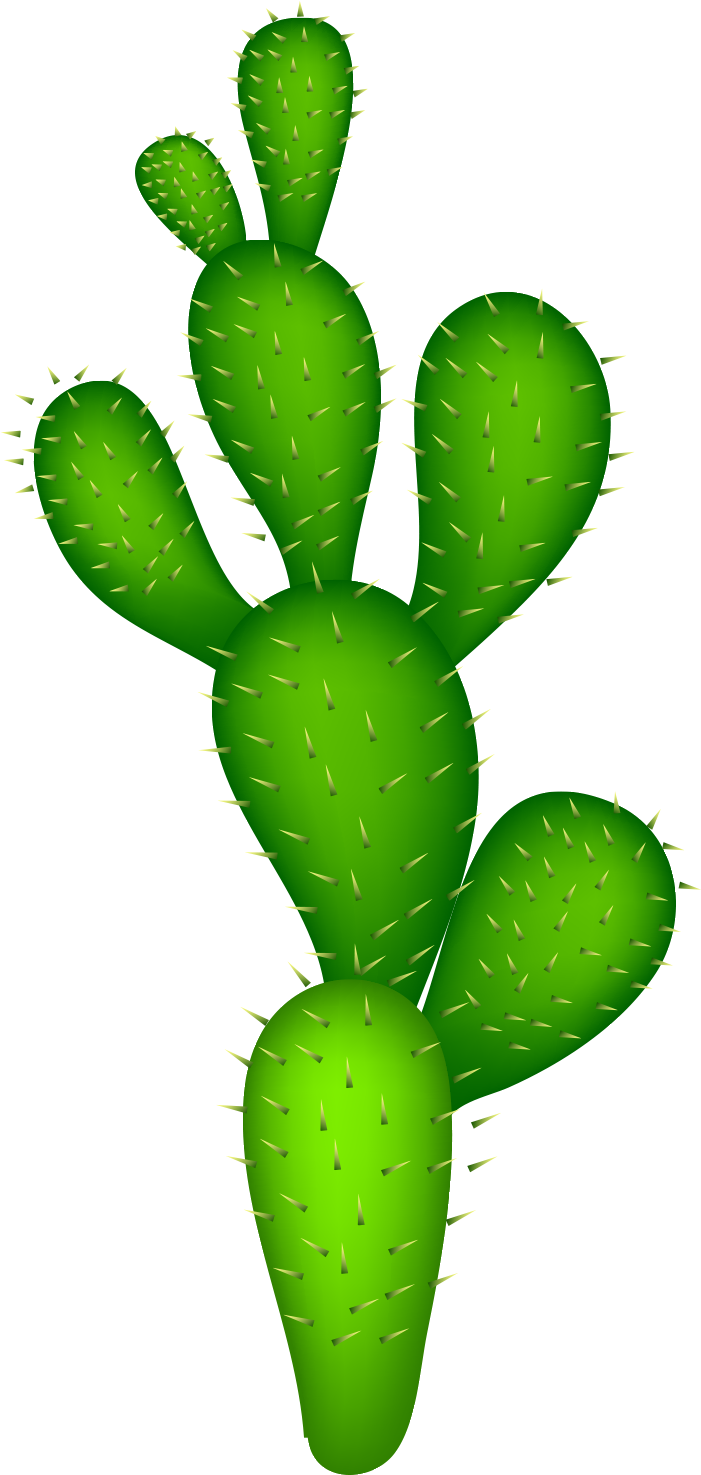 Cactaceae Clip Art - Plantas Del Desierto Animadas (700x1555), Png Download