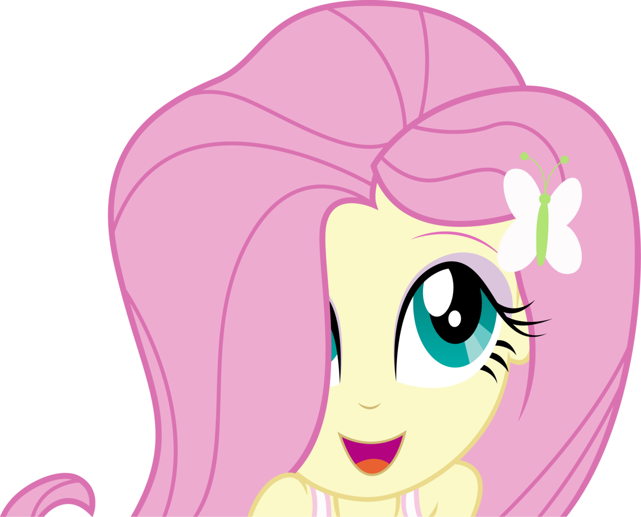 Picture Library Artist Shadyhorseman Equestria Girls - Fluttershy (1269x1024), Png Download