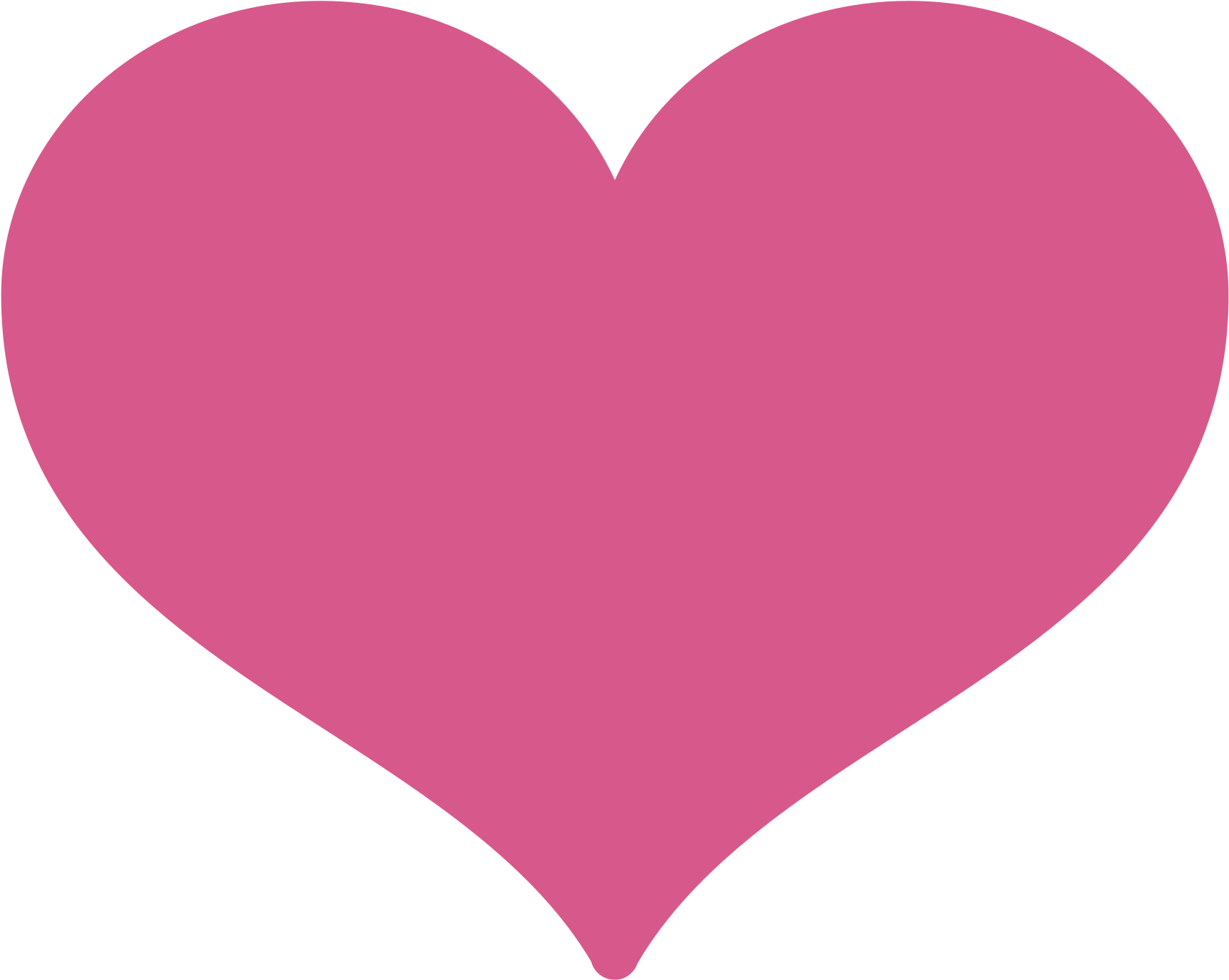 Open - Pink Heart (2000x2000), Png Download