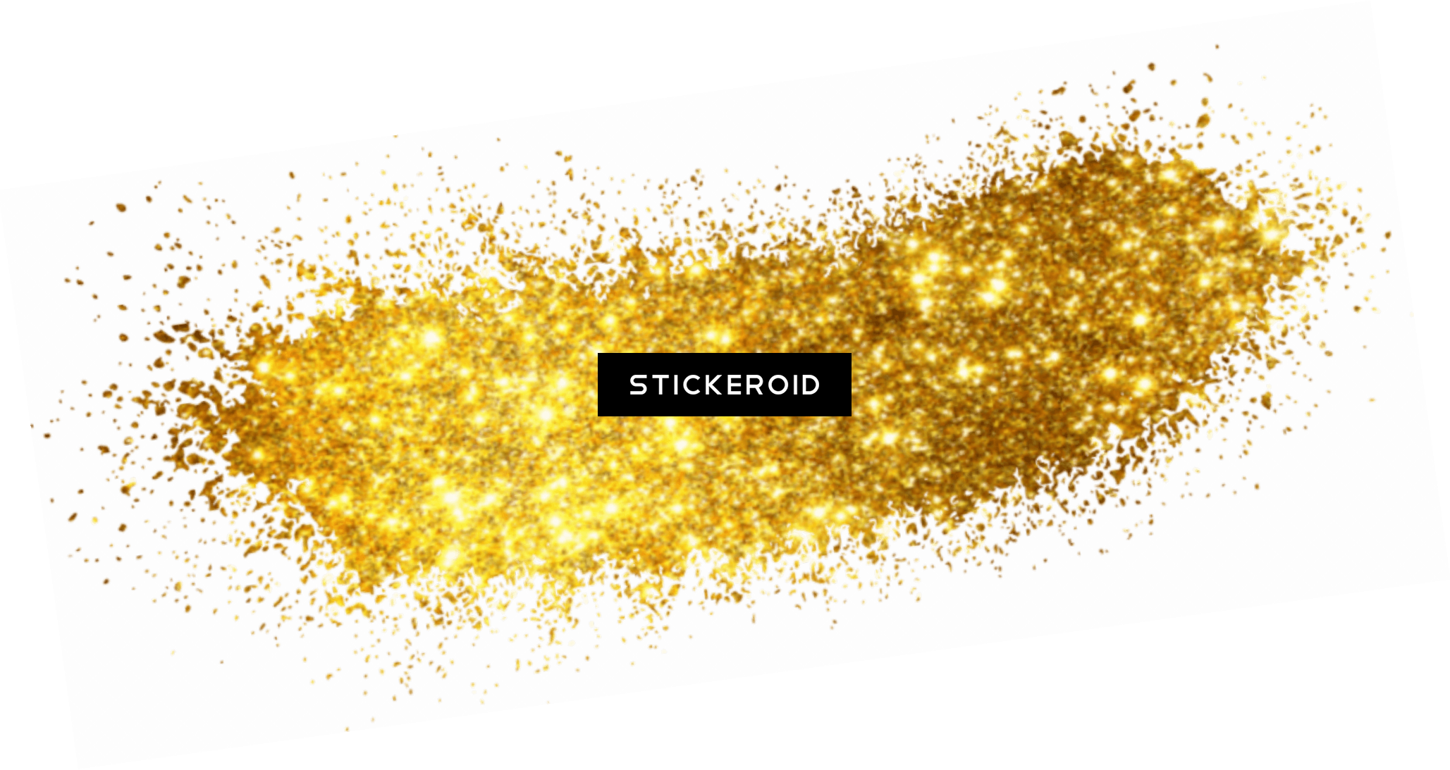 Gold Pollen Overlay - Glitter (2057x1093), Png Download
