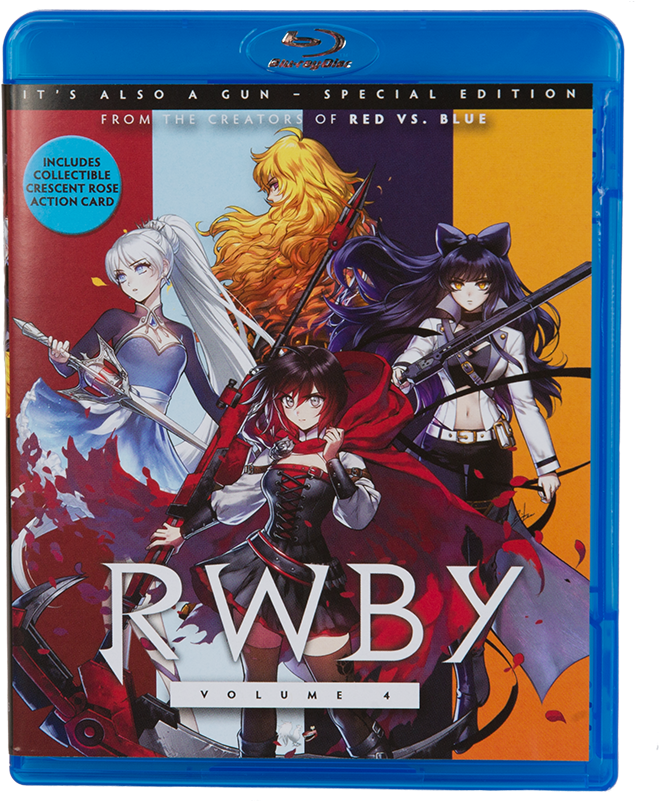 Rwby Volume 4 Blu-ray / Dvd Special Edition Combo Pack - Rwby Volume 4 Blu Ray (800x800), Png Download