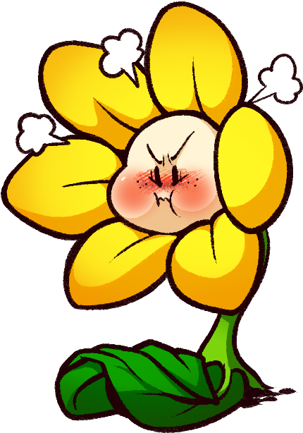 Flowey , (500x645), Png Download