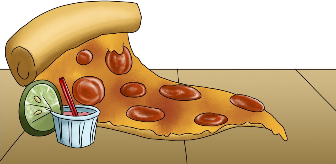 Illustration Pizza Design Art Artists On Tumblr Png (1280x691), Png Download