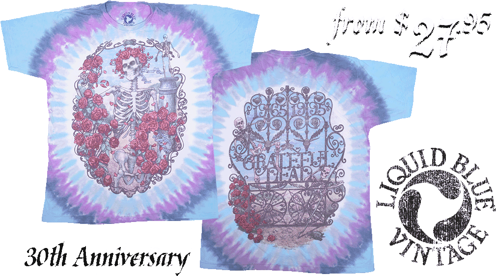 Grateful Dead Vintage Tie Dye T Shirt Tees - Grateful Dead (1024x580), Png Download