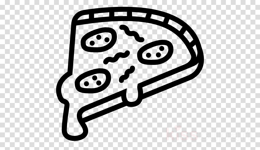 Pizza Cartoon Black And White Png Clipart Pizza Italian - Pizza (900x520), Png Download