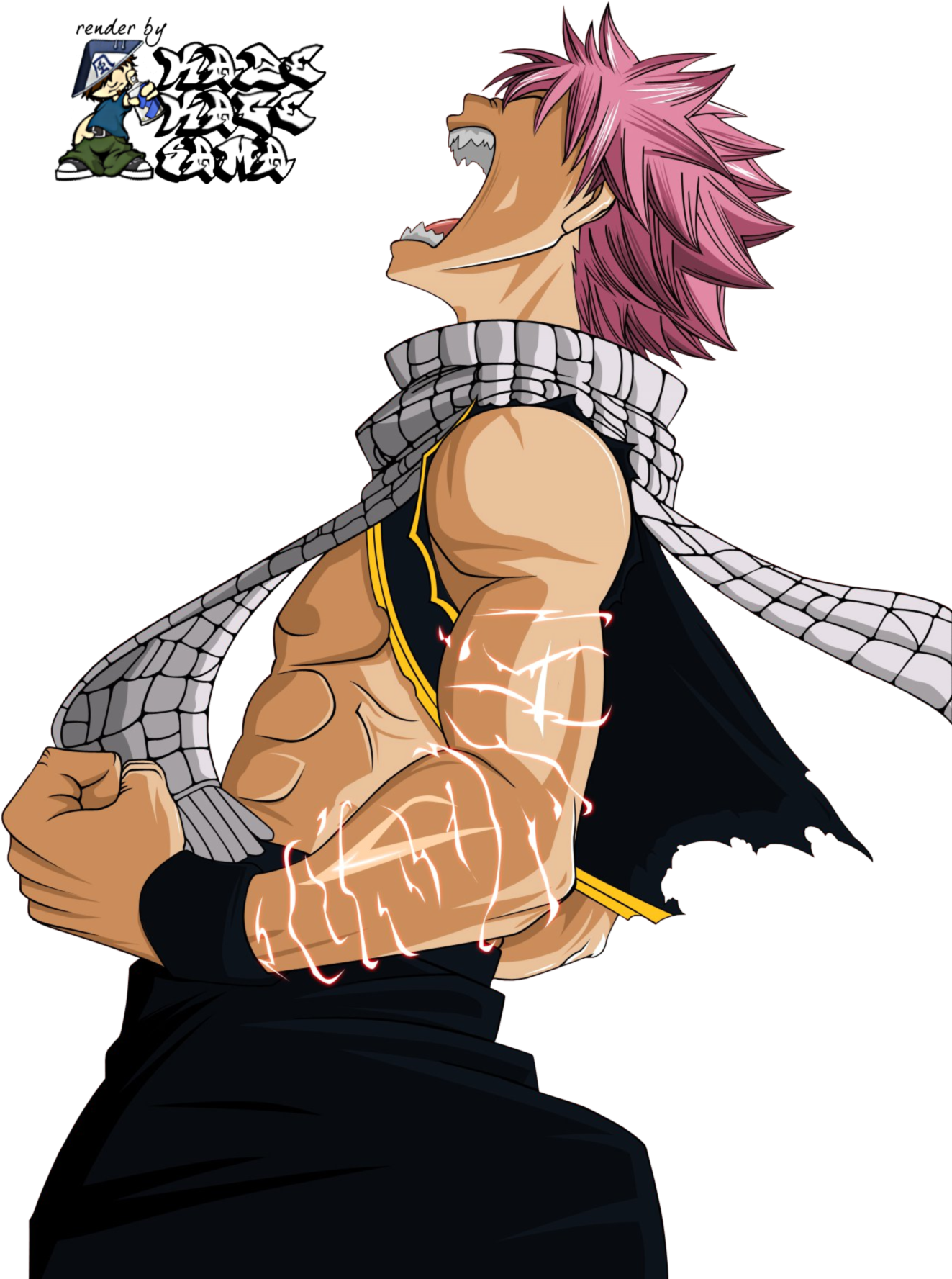 Natsu Dragneel Karatasi La Kupamba Ukuta Called ♥ `• - Fairy Tail Natsu Dragon (1350x1880), Png Download