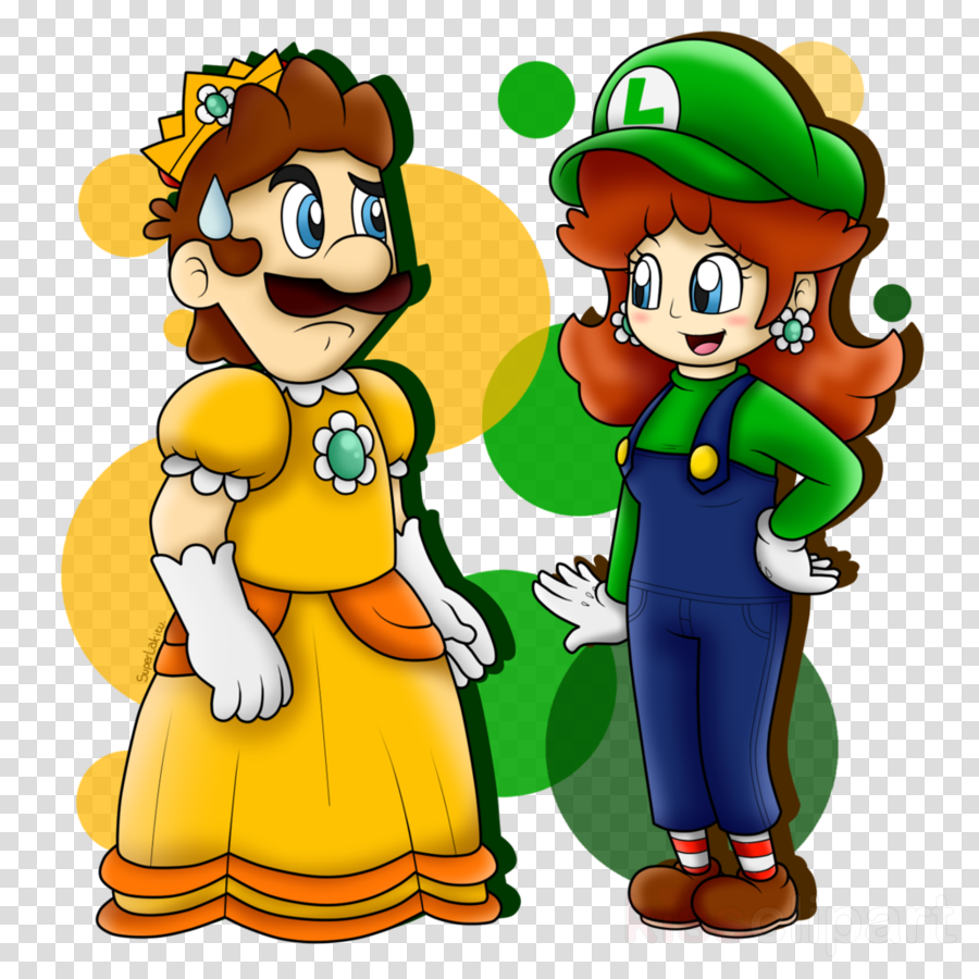 Daisy Luigi Clipart Princess Daisy Luigi Princess Peach - Daisy Luigi (900x900), Png Download