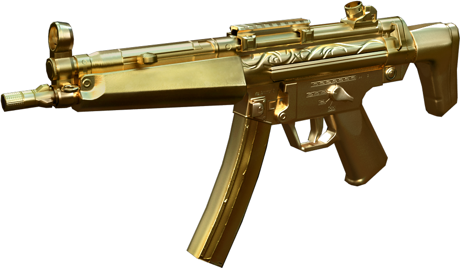 Mp5 Gold - Halloween (1280x720), Png Download