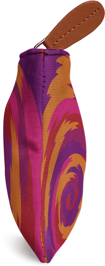 Dailyobjects Purple Swirl Jumbo Stash Pouch Buy Online - Handbag (900x900), Png Download