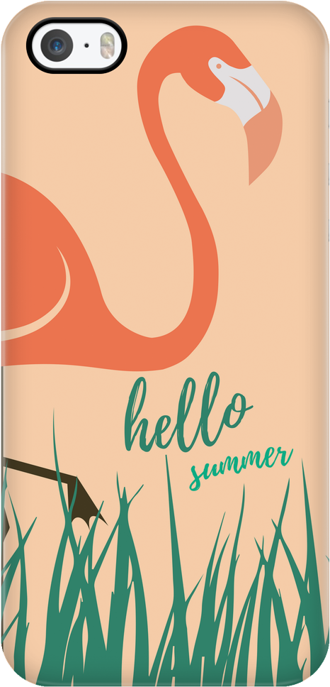 'hello Summer Flamingo' Summer Quotes Iphone Case - Quotation (1024x1024), Png Download