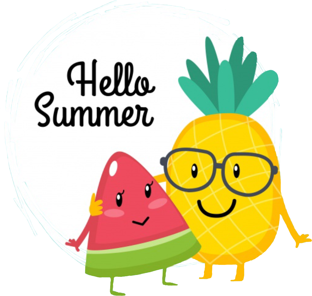 Hellosummer Summer Watermelon Pineapple Friends Buddies - Alife アリフ×ハローキティ Hello Kitty ボンボヤージュ ラゲージベルト Snak-005 (1011x959), Png Download