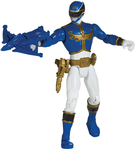 Blue Ranger - Power Rangers Megaforce Action Figure Pack (520x700), Png Download