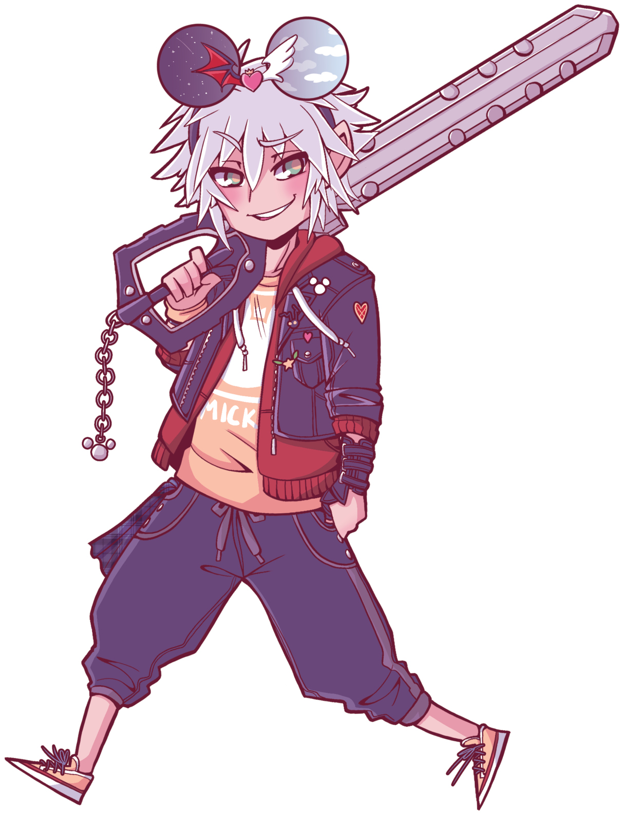 Doodled A Disney Bound Riku To Celebrate The Pop Up (1280x1601), Png Download