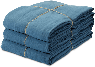 Petrol Blue Pre Washed Linen Flat Sheet 1p (480x640), Png Download