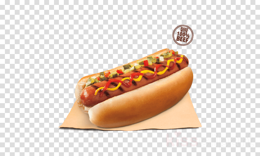 Burger King Classic Dog Clipart Hot Dog Hamburger Chili - Car Peugeot Clipart (900x540), Png Download