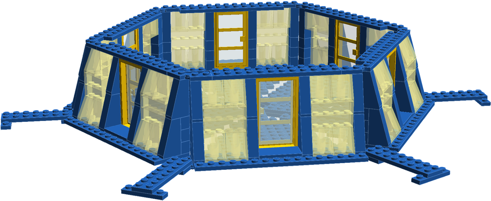 Hexigon Space Station (1600x884), Png Download