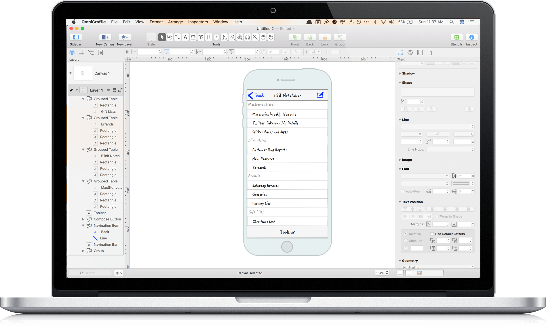 Omnigraffle Standard And Pro For Mac Gets A Big Update - Ibm (1897x1133), Png Download