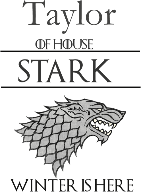 Back Design - House Stark Logo Png (700x700), Png Download