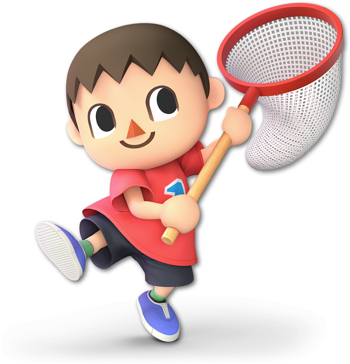 14/16 Villager, Mega Man, Wii Fit Trainer, And Little - Super Smash Bros Ultimate Villager (1119x1164), Png Download