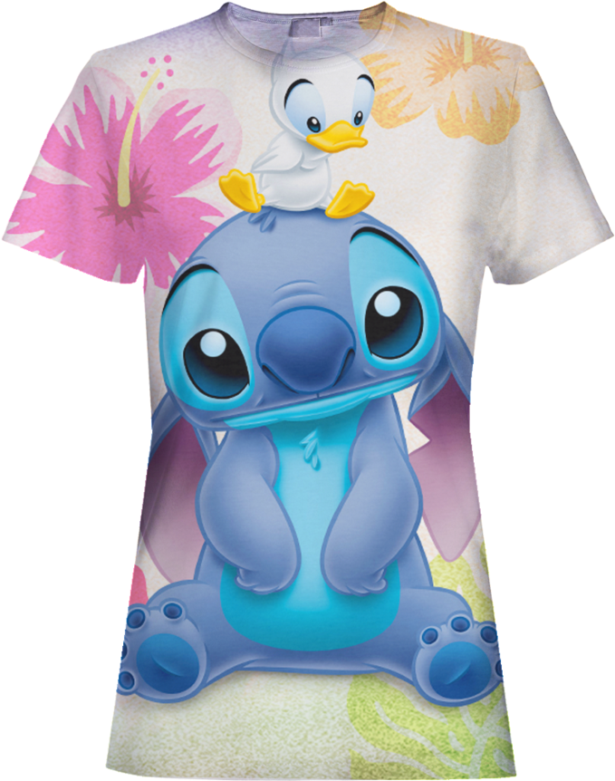 Anime Lilo Stitch 3d T-shirt - Stitch Cute (900x899), Png Download