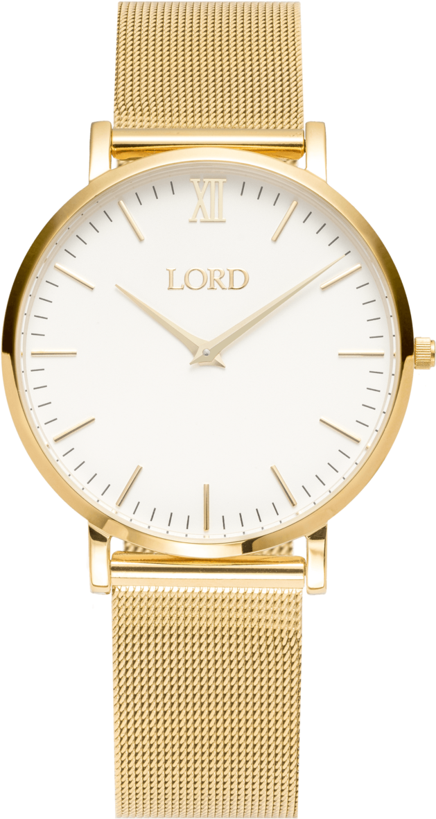 Classic Gold Women's Watch - Ladies Watches White Face (720x1260), Png Download