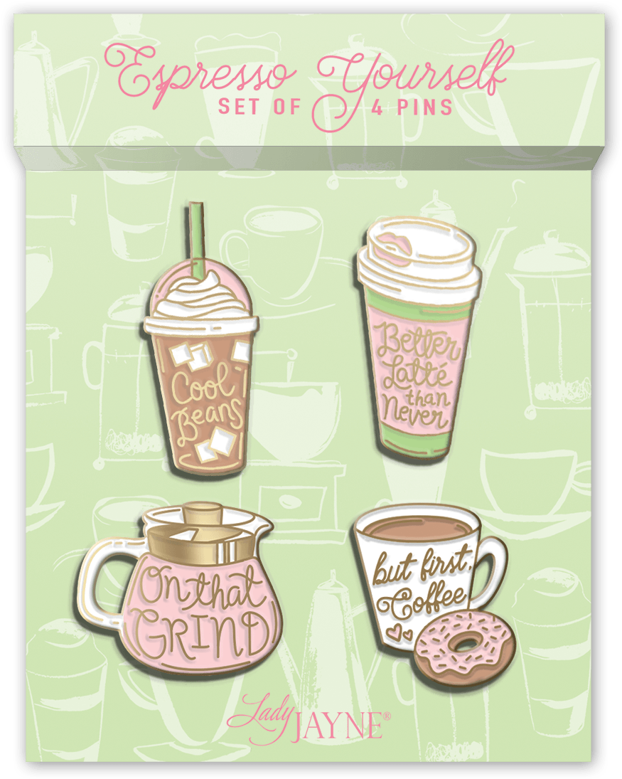 Coffee Enamel Pins - Cup (1200x1200), Png Download