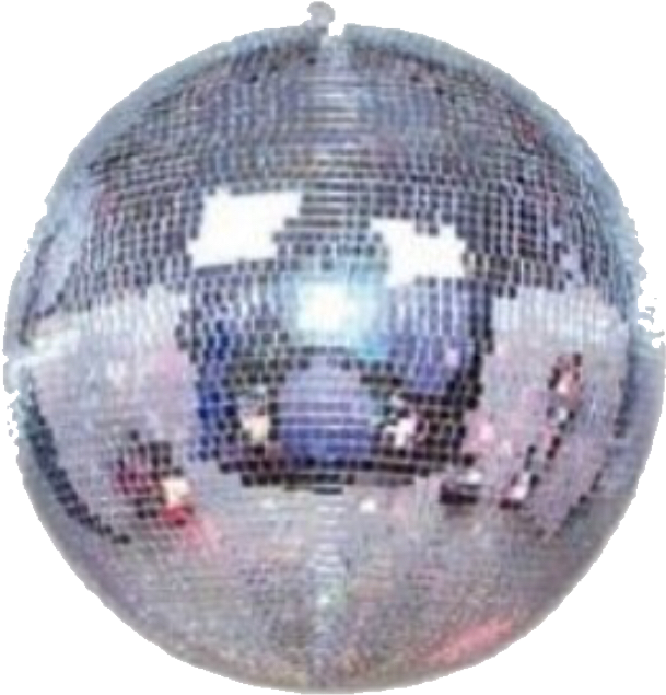 Moodboard Aesthetic Sticker Party Disco Discoball Png - Disco Ball (750x693), Png Download