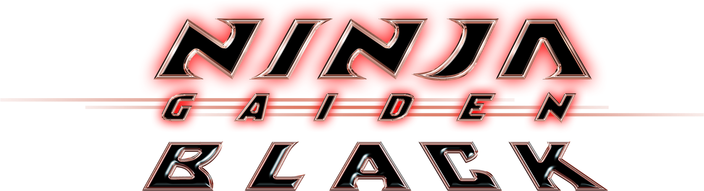 Ninja Gaiden Black Logo (2500x1194), Png Download