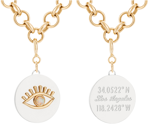 Opal Evil Eye Pendant - Jewellery (700x600), Png Download