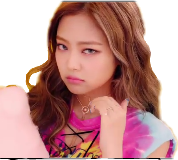 Jennieblackpink Jennie Blackpink Kpop Cool Pink Sugar - Blackpink Jennie Funny (675x607), Png Download