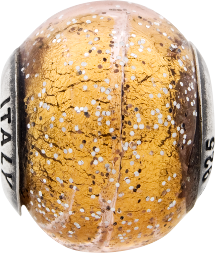 Sterling Silver Reflections Italian Dark Yellow With - Reflection Beads Sterling Silver Reflections Italian (425x500), Png Download