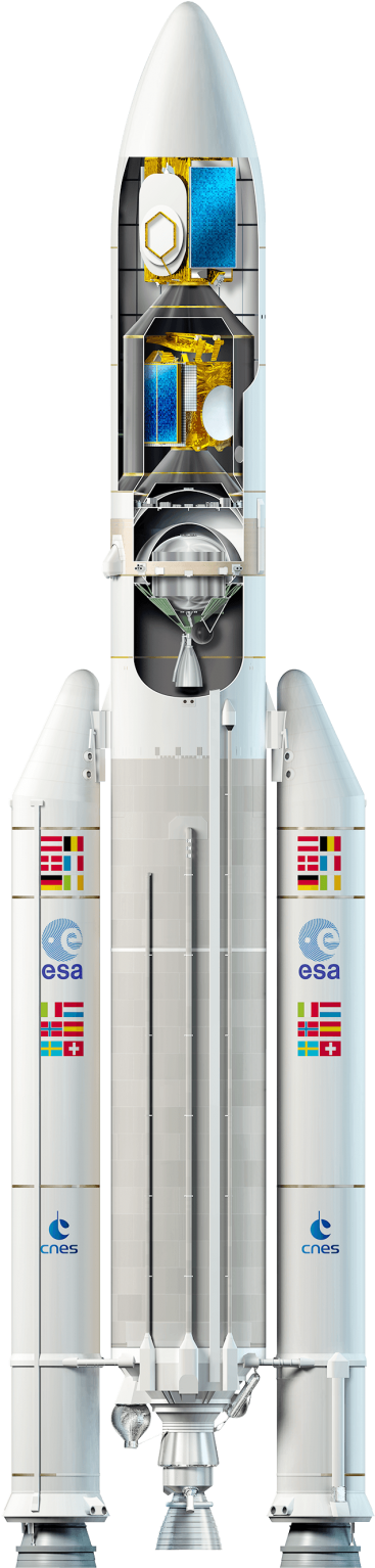 Ariane 5 Arianespace (400x1538), Png Download