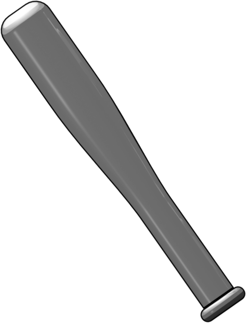 Brickarms Bat - Weapon (500x656), Png Download