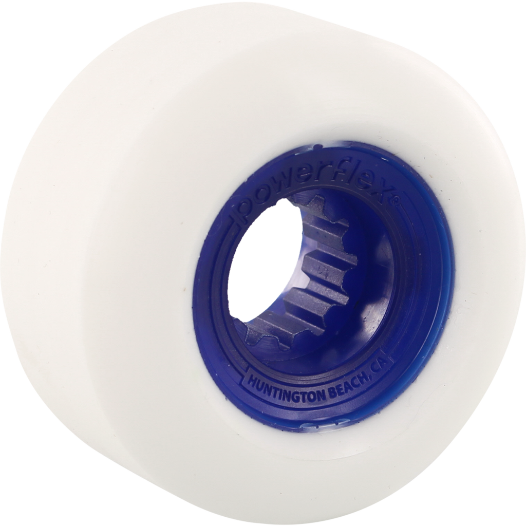Powerflex Wheels Gumballs 60mm 83b Dark Blue Core - Powerflex Skateboards Gumball White / Blue Skateboard (1024x1024), Png Download
