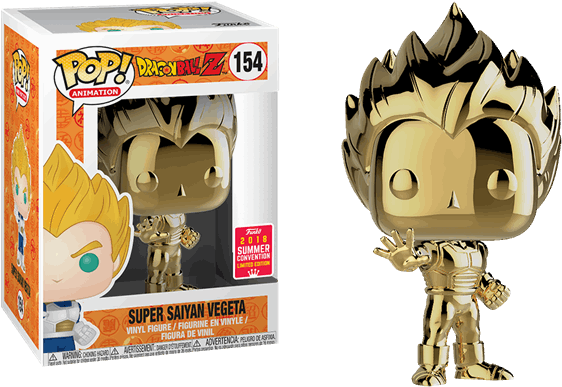 Gold Super Saiyan Vegeta Sdcc18 (600x600), Png Download