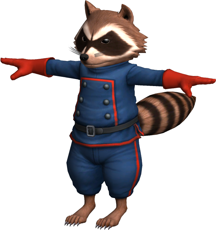 Clipart Rocket Model Rocket - Rocket Raccoon (1024x768), Png Download