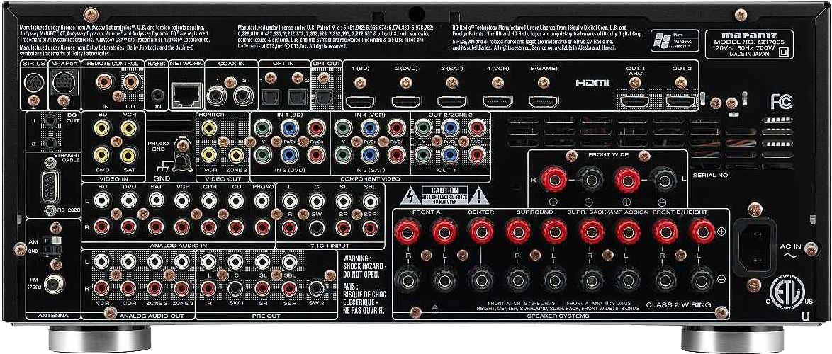 Larger / More Photos - Marantz Sr 7005 Av Network Receiver - Black (1200x618), Png Download
