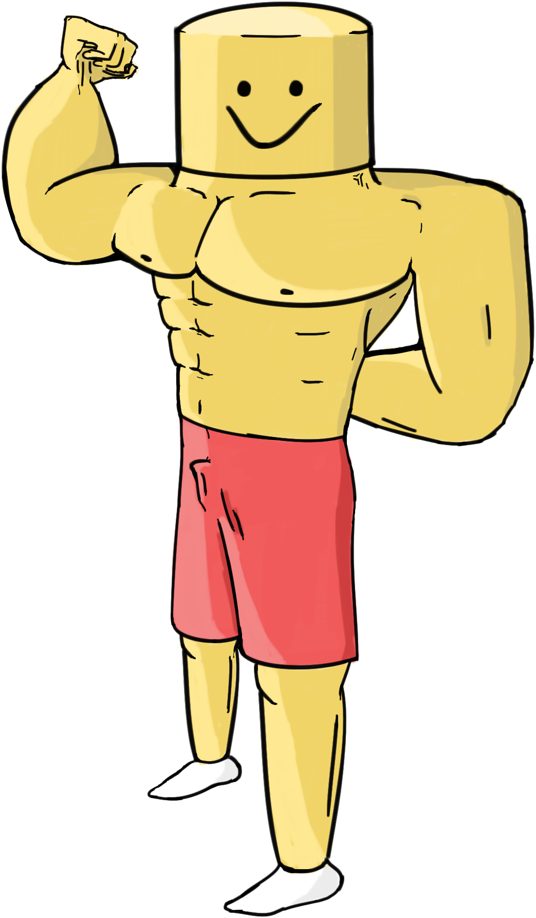 This Is Bill, The Defender Of Builder's Club Members, - Cartoon (1043x1784), Png Download