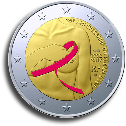 Wwd Reported Yesterday That The Monnaie De Paris Will - 2 Euros Commémorative Colorisée France 2017 - Ruban (839x441), Png Download