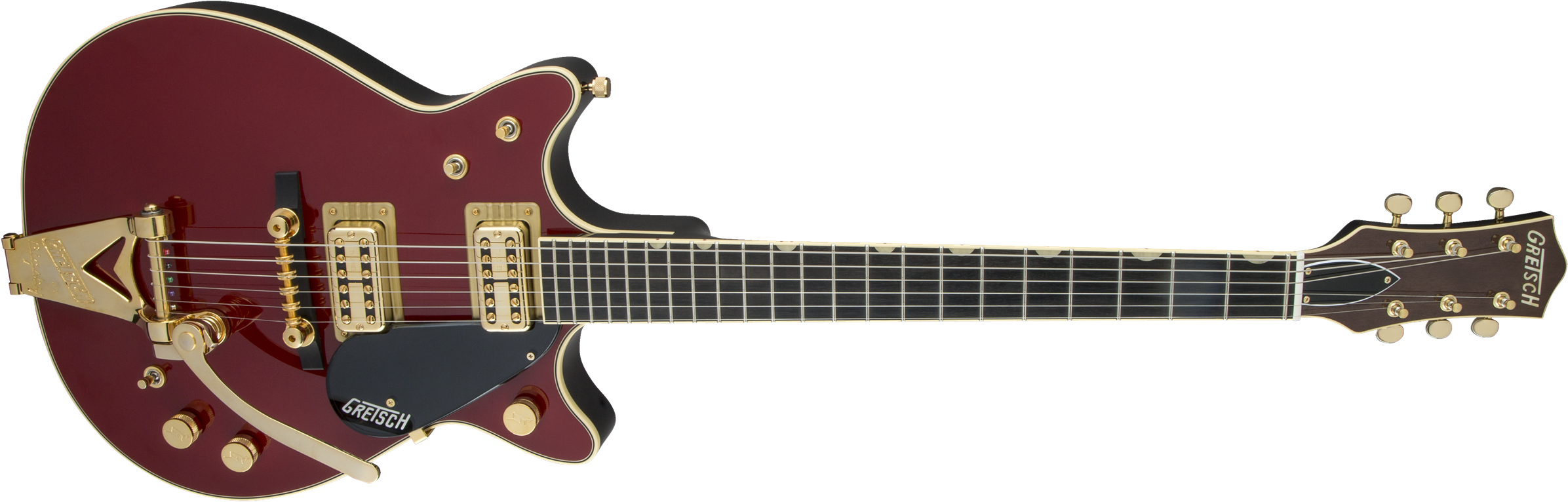 G6131t-62 Vintage Select '62 Jet™ With Bigsby®, Tv - Gretsch G6131t-62 Ve Jet Firebird Red (2400x774), Png Download