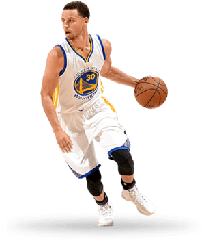 Banner Black And White Stock Stephen Curry Left Transparent - Steph Curry No Background (319x400), Png Download