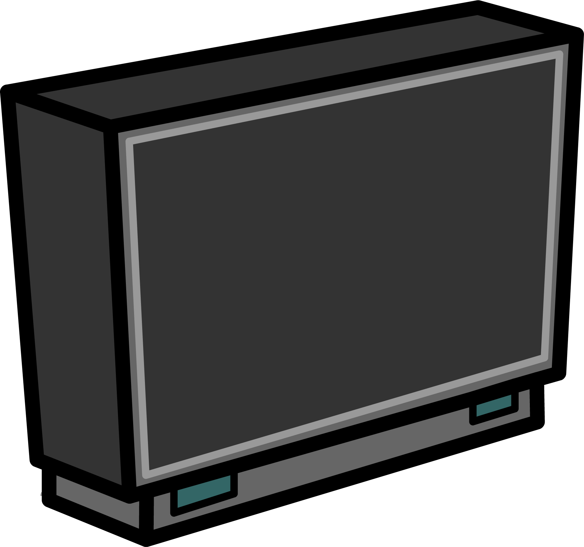 Big Screen Tv Sprite 020 - Television (1930x1805), Png Download