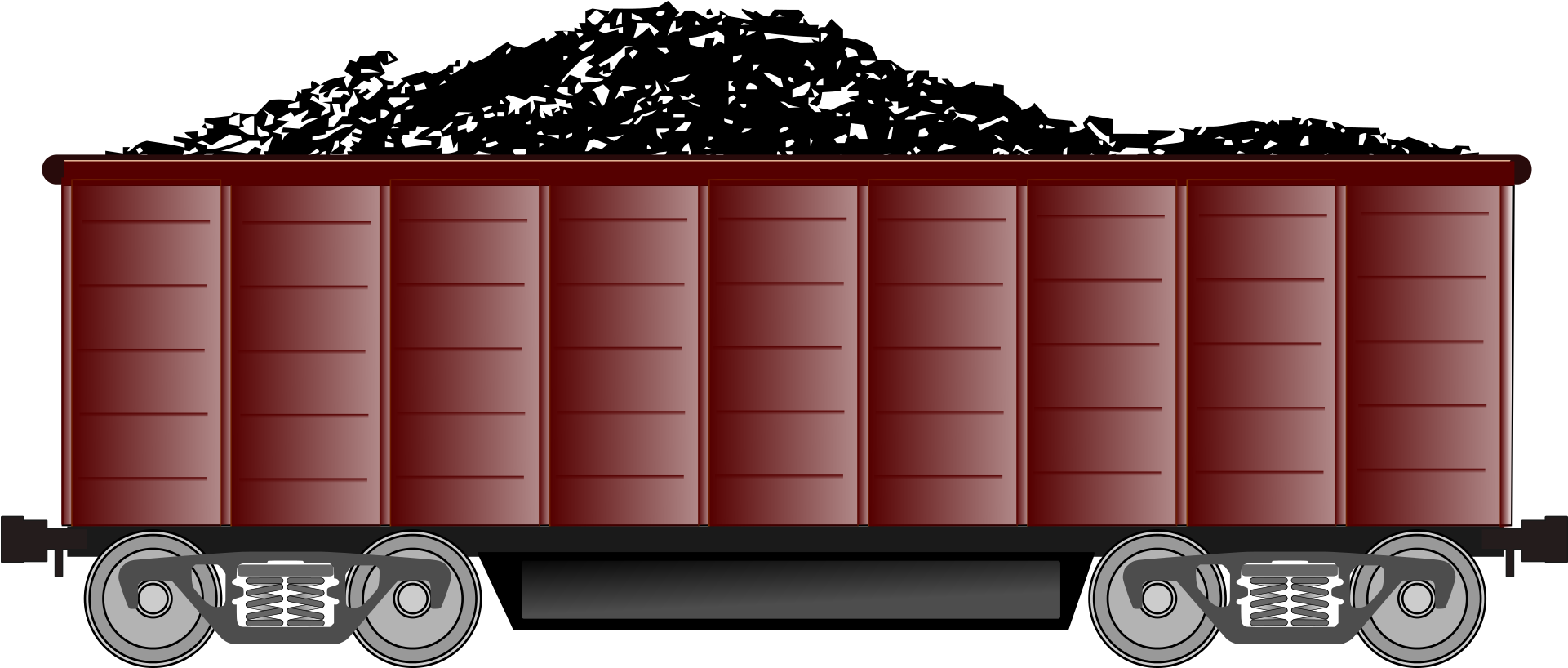 Train Rail Transport Coal Wagon Clip Art - Train Wagon Png (1920x960), Png Download