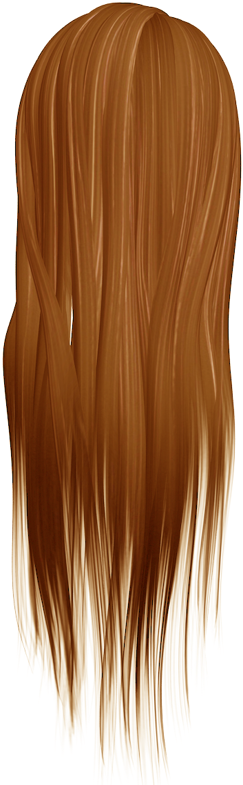 Orange Hair Transparent (443x1191), Png Download