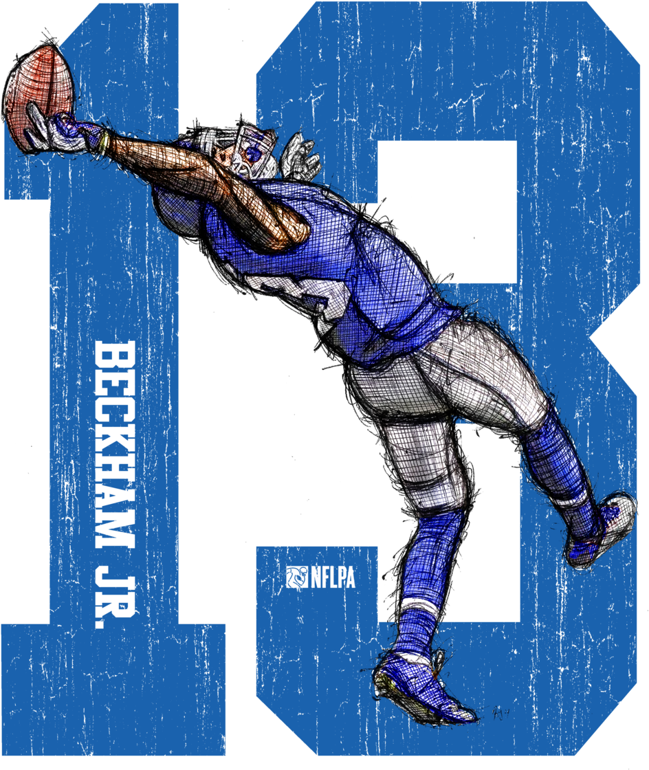 Odell Beckham Jr (1000x1143), Png Download