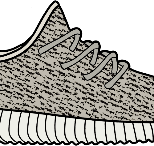 Turtle Dove Yeezy 350 Boost Sticker - Yeezy 350 Boost Sticker (500x472), Png Download