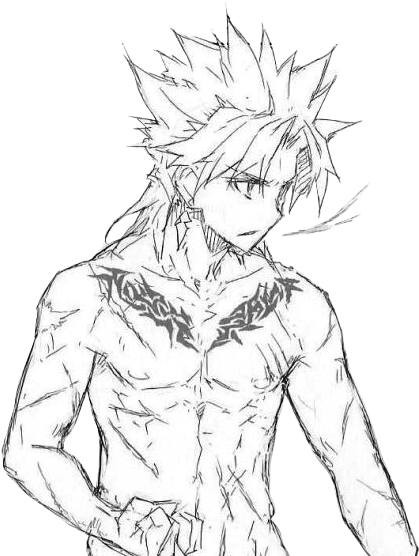 Shirou Kotomine Scars - Shirou Kotomine Shirtless (426x555), Png Download
