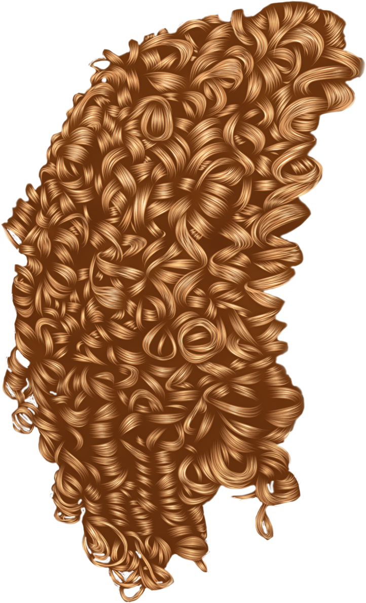 Drawing Hair Curled - Hair Curly Png (900x1264), Png Download