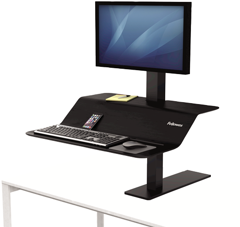 1 - Fellowes Lotus Ve Steel Sit-stand Workstation, Single, (500x500), Png Download